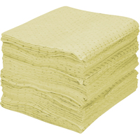 Premium Fine Fiber Sorbent Pads, Hazmat, 15" x 17", 30 gal. Absorbancy Duraquip Inc