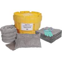 Trousse de d&eacute;versements &agrave; grande capacit&eacute; de premi&egrave;re qualit&eacute;, Universel, Overpack/Baril de r&eacute;cup&eacute;ration, Absorbance de 20 gal. US Duraquip Inc