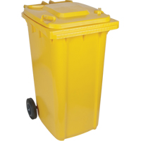 Yellow Mobile Container, Polyurethane, 63 Gallons/63 US gal. SEI276 | Duraquip Inc