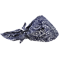 Bandeaux en triangle 6710CT de refroidissement en tissu de serviette Chill-Its, Bleu Duraquip Inc