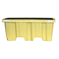 Nestable 2-Drum Poly-Spillpallet Without Drain, 66 US gal. Spill Capacity, 51" x 26" x 21" Duraquip Inc