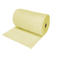 Rouleaux absorbants en fibres fines de calibre industriel, Lourd, 150' lo x 30" la, Absorption 70 gal. Duraquip Inc