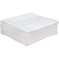 Feuilles absorbantes antistatiques de premi&egrave;re qualit&eacute;, Huile seulement, 30" x 30", 55 gal. d'absorption Duraquip Inc