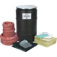 Trousse de lutte contre les d&eacute;versements de premi&egrave;re qualit&eacute;, Mati&egrave;res dangereuses, Baril, Absorbance de 55 gal. US Duraquip Inc