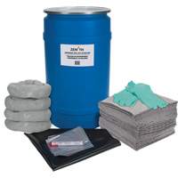 Trousse de lutte contre les d&eacute;versements pour &eacute;tabli, Universel, Baril, Absorbance de 30 gal. US Duraquip Inc