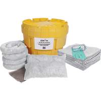 Trousse de lutte contre les d&eacute;versements de premi&egrave;re qualit&eacute;, Huile seulement, Overpack/Baril de r&eacute;cup&eacute;ration, Absorbance de 20 gal. US Duraquip Inc