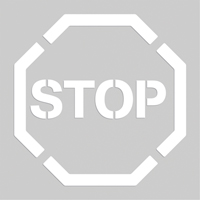 Floor Marking Stencils - Stop, Pictogram, 20" x 20" SEK519 | Duraquip Inc