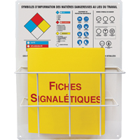 Panneaux de style panier pour mati&egrave;res dangereuses, Français, Compris reliures Duraquip Inc