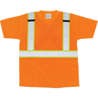 CSA Compliant T-Shirt, Polyester, Large, Orange Duraquip Inc