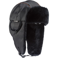 N-Ferno&reg; 6802 Classic Trapper Hat, Synthetic Fur Lining, Medium/Small, Black Duraquip Inc