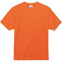 GloWear 8089 Non-Certified T-Shirt, Polyester, Small, High Visibility Orange Duraquip Inc