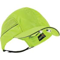 Casquette &agrave; bord court avec &eacute;clairage DEL Skullerz 8960, Vert lime haute visibilit&eacute; Duraquip Inc