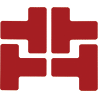 Floor Corner Marks, T, 5" L x 2" W, Red, Polyester Duraquip Inc