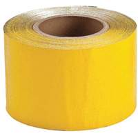 Temporary Pavement Marking Tape, 4" x 150', Vinyl, Yellow Duraquip Inc