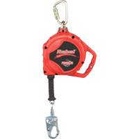 Rebel Self Retracting Lifeline, 33', Stainless Steel, Swivel Duraquip Inc