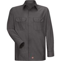 Long Sleeve Ripstop Shirt, Men's, 3X-Large, Charcoal Duraquip Inc