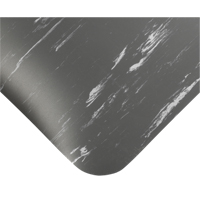 Tile-Top Select Anti-Microbial Mats No.494, Smooth, 2' x 10' x 1/2", Charcoal, PVC Duraquip Inc