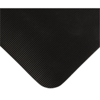 Double Duty Switchboard Mats No.720, Corrugated, 3' x 10' x 5/8", Black, PVC Duraquip Inc