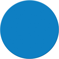 Marqueurs all&eacute;g&eacute;e/5S Armor Stripe, Cercle, 6" lo x 6" la, Bleu, Plastique Duraquip Inc