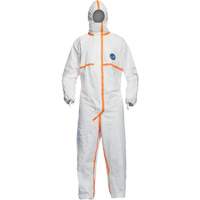 Coveralls, Small, White, Tyvek&reg; 800 J Duraquip Inc