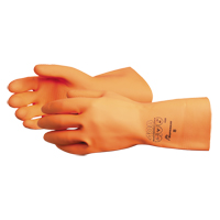 408 Heavyweight Gloves, Size Small/7, 13" L, Latex, Flock-Lined Inner Lining, 30-mil Duraquip Inc