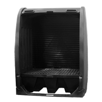 Spill Containment Sheds Without Drain, 61" L x 37.25" W x 72.75" H, 1000 lbs. Load Capacity Duraquip Inc