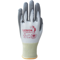 Gants r&eacute;sistants &agrave; la coupe PowerFit Lebon, Taille Grand/9, Calibre 13, Rev&ecirc;tement Polyur&eacute;thane, Enveloppe en Poly&eacute;thyl&egrave;ne, ASTM ANSI niveau A2/EN 388 niveau B Duraquip Inc