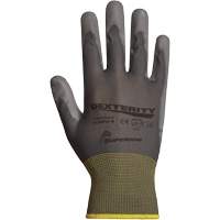 Superior Touch&reg; Gloves, 6/X-Small, Polyurethane Coating, 13 Gauge, Polyester/Nylon Shell Duraquip Inc