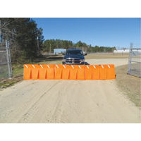 Barrières de circulation, Rempli d'eau, 62,25 lo x 24" h, Orange SFU851 | Duraquip Inc
