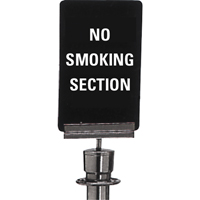 "No Smoking" Crowd Control Sign, 11" x 7", Plastic, English Duraquip Inc
