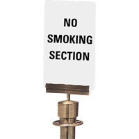 Enseigne de contrôle des foules « No Smoking Section », 11" x 7", Plastique, Anglais SG139 | Duraquip Inc