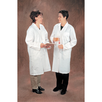Lab Coats, Poly-Cotton, Small, White Duraquip Inc