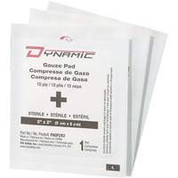 Gaze Dynamic, Tampon, 2" lo x 2" la, St&eacute;rile, Dispositif m&eacute;dical Classe 1 Duraquip Inc