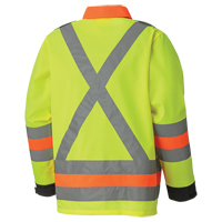 6007 Veste de s&eacute;curit&eacute; routi&egrave;re respirante, Polyester, Jaune lime haute visibilit&eacute;, T-petit Duraquip Inc