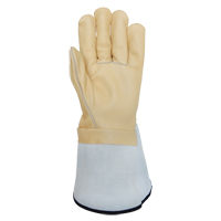 Gants pour monteur de ligne, Petit, Paume en Cuir fleur de vache Duraquip Inc