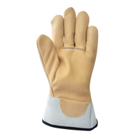 Gants pour monteur de ligne, Petit, Paume en Cuir fleur de vache Duraquip Inc