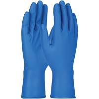 Grippaz Gloves, Small, Nitrile, 8-mil, Powder-Free, Blue Duraquip Inc