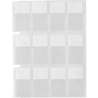 Core Series Self-Laminating Wire & Cable Labels, Vinyl, 0.5" L x 0.75" H, Clear Duraquip Inc