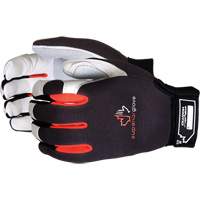 Clutch Gear&reg; Mechanic's Gloves, Grain Leather/Split Leather Palm, Size Small Duraquip Inc