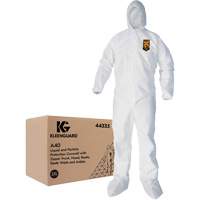 Kleenguard A40 Coveralls, 2X-Large, White, Microporous Duraquip Inc