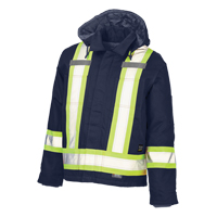Safety Jacket, Navy Blue, Large Duraquip Inc