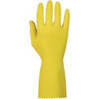 ChemStop Gloves, Size Small/7, 12" L, Latex, Flock-Lined Inner Lining, 12-mil Duraquip Inc
