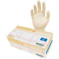 Disposable Gloves, Small, Latex, 4-mil, Powder-Free, Natural, Class 2 Duraquip Inc