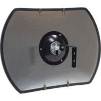 Roundtangular Convex Mirror with Bracket, 12" H x 18" W, Indoor/Outdoor Duraquip Inc