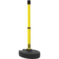 PLUS Barrier Post Set Receiver, 42" High, Yellow Duraquip Inc