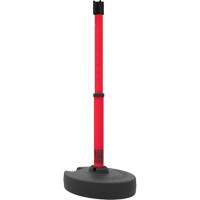 PLUS Barrier Post Set Receiver, 42" High, Red Duraquip Inc