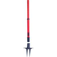 PLUS Barrier Post, 42" High, Red Duraquip Inc