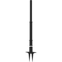 PLUS Barrier Post, 42" High, Black Duraquip Inc