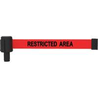 PLUS Banner Cassette, Restricted Area, 15', Red Tape Duraquip Inc