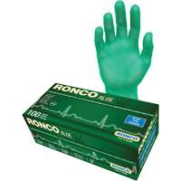Disposable Gloves with Aloe, Small, Vinyl, 5-mil, Powder-Free, Green Duraquip Inc